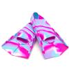 Fadgesy Swimming Training Fins,Comfortable Silicone Flippers for Swimming and Diving,Size Suitable Kids Girls Boys Adult (DopamineAmusementPark, XXXS) view 1