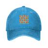 Maple Syrup Seamless Pattern Dad Hat Vintage Baseball Cap for Men Women Hats Gifts Trucker Caps Blue view 2