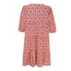 Boho Casual Loose Long Sleeve Maxi Dress for Womens Bohemian Vintage Print Pleated Crewneck Flowy Baggy Lightweight Long Dress view 4