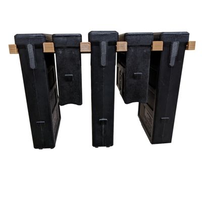 Hammy3DPrints Mount for AICS Pmag Short Action 308/762/6.5 Mags - Wall | Magazine Holder Storage Rack (Black, 2 Mag)
