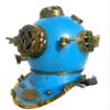 NineFit Basics Scuba Diving Helmet | US Navy Mark V Divers Helmet | Diving Helmet Mark V | Blue Antique Finish Marine Diving Helmet Best Gift for HIM Gift for FATHERSDAY, STANDARD view 1