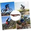 BESPORTBLE Bike Seat Cover Pu Leather Saddle Cushion Ergonomic Design Shockproof Performance Easy to Install Comfortable for Rides Fits Adult Bike Saddles Style view 2