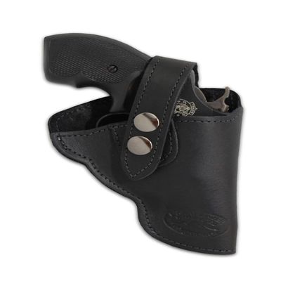 New Barsony Black Leather OWB Holster for Charter ARMS UNDERCOVERETTE Left