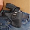 New Barsony Black Leather OWB Holster for Charter ARMS UNDERCOVERETTE Left view 3