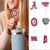 6 Alabama Crimson Tide Straw Covers (10 millimeter) Alabama Crimson Tide Gift for Men Women Football Fans Large Stanley Simple Modern 40oz Water Bottles Roll Tide (10mm straw) (Alabama Crimson Tide) view 2