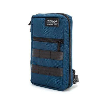 Manhattan Portage x Everyday Carry Atlas Sling V2 Hybrid Gear Organizer Pouch Sling Bag Constructed From Heavy Duty 1680D Cordura Ballistic Nylon (Navy)
