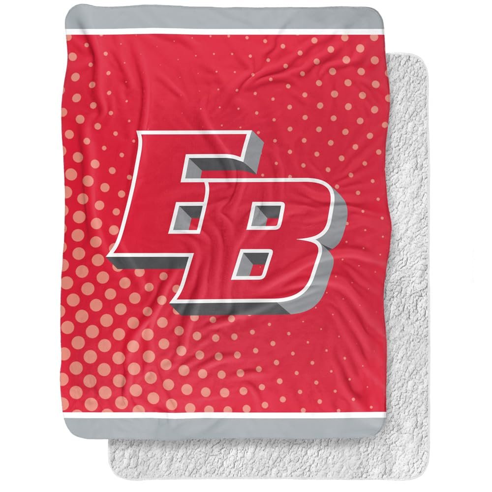 California State University, East Bay Blanket, 60"x80" Logo Dots, Silky Touch Sherpa Back Super Soft Throw Blanket