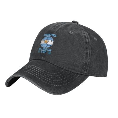 Argentina Will Win The Cup Dad Hat Vintage Baseball Cap for Men Women Hats Gifts Trucker Caps Black