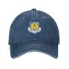 Air Force Civil Engineer Center Shield Dad Hat Vintage Baseball Cap for Men Women Hats Gifts Trucker Caps Navy Blue view 2