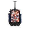 Boombah Rolling Superpack Baseball/Softball Gear Bag - BRSP2CMC23 Digital Camo Navy/Orange - Telescopic Handle - Holds 4 Bats - Wheeled Version view 2