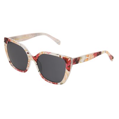 Foster Grant Sofia Vergara x Women's Fiona Sunreaders Full Lens Reader Sunglasses,WHITE FLORAL, 1.5x