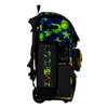 Boombah Superpack Hybrid Rolling Bat Bag - Wheeled & Backpack Version - USA Softball Ballpark Black/Royal Blue/Red view 2