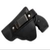Barsony New Black Leather OWB Holster for S&W J Frame Snub Nose Left view 2
