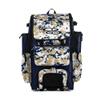 Boombah Rolling Superpack Baseball/Softball Gear Bag - BRSP2CMC23 Digital Camo Navy/Vegas Gold - Telescopic Handle - Holds 4 Bats - Wheeled Version view 1