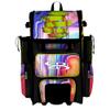Boombah Superpack Hybrid Rolling Bat Bag - Wheeled & Backpack Version - Softball Focus Optic Yellow/Black/Amethyst Orchid view 1