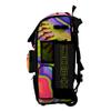 Boombah Superpack Hybrid Rolling Bat Bag - Wheeled & Backpack Version - Softball Focus Optic Yellow/Black/Amethyst Orchid view 4