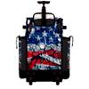 Boombah Rolling Superpack Baseball/Softball Gear Bag - Telescopic Handle - Holds 4 Bats - Wheeled Version - USA Baseball Ballpark Black/Royal Blue/Red view 3