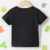 AIMAOMI Toddler Girls Summer Clothes Short Sleeve T-Shirt Tops 7~14 Years Old Teen 3D Print Cartoon (Black, 6-7 Years) view 3