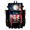 Boombah Rolling Superpack Baseball/Softball Gear Bag - Telescopic Handle - Holds 4 Bats - Wheeled Version - USA Baseball Grand Slam Black/Red/White view 1