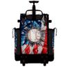 Boombah Rolling Superpack Baseball/Softball Gear Bag - Telescopic Handle - Holds 4 Bats - Wheeled Version - USA Baseball Grand Slam Black/Red/White view 3