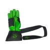 EPT Bull Ropes Premium Reinforced Bull Riding Glove w Strap - Adult & Youth Outer Seam Right or Left Hand Black & Green Calf Skin Sizes: 5.0-10.5 (8.0 Left Hand) view 1