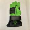 EPT Bull Ropes Premium Reinforced Bull Riding Glove w Strap - Adult & Youth Outer Seam Right or Left Hand Black & Green Calf Skin Sizes: 5.0-10.5 (8.0 Left Hand) view 4