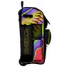 Boombah Rolling Superpack Baseball/Softball Gear Bag - Telescopic Handle - Holds 4 Bats - Wheeled Version - Softball Focus Optic Yellow/Black/Amethyst Orchid view 2