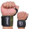 Beast Power Gear Wrist Wraps for Weightlifting 18 Premium Quality Wrist Support for Bodybuilding Thumb Loop Powerlifting, Strength Training for Men and Women (Green Camo, 18") view 1