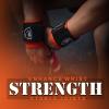 Beast Power Gear Wrist Wraps for Weightlifting 18 Premium Quality Wrist Support for Bodybuilding Heavy Duty Thumb Loop Powerlifting, Strength Training for Men and Women (Solid Orange, 18") view 2