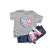 AIMAOMI Toddler Kids Baby Girls T-Shirt Tops Clothing Cartoon Print Short Sleeve Shirts Spring (Grey, 11-12 Years) view 1