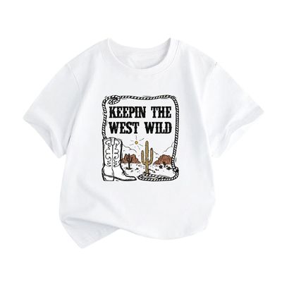 AIMAOMI 5th Birthday Shirt for Girls Rainbow Graphic Letter Print T-Shirt 5 Years Little Girls Gift (White, 4-6 Years)