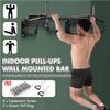 Wall Mounted Pull Up Bar and Dip Station,Heavy Duty Fitness Equipment Chin-up Bar for Indoor Home Gym Workout,Support to 440lbs, Red,Black view 2