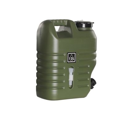 NATTCO Folding Portable Bucket 6/8/10/12/18L Capacity Outdoor Bucket Portable Driving Wateater Bucket Portable Tank Container with Faucet Camping (Color : 12L-02)