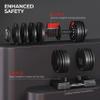 Yaheetech Adjustable Dumbbell Set 25/40/52.5/90LBS Adjustable Dumbbells Fast Adjust Dumbbell Weight Set with Anti-Slip Handle and Tray for Men/Women Home Gym Strength Training Equipment Single/Pair view 4