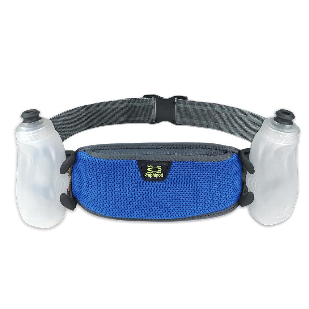 Amphipod RunLite Xtech 10K Hydration Belt, Ultra Runners Waist & Hydration Belt for Endurance Running, Racing, Men & Women - Cobalt - 21 oz
