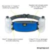 Amphipod RunLite Xtech 10K Hydration Belt, Ultra Runners Waist & Hydration Belt for Endurance Running, Racing, Men & Women - Cobalt - 21 oz view 2