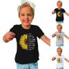 AIMAOMI Baby Girl Clothes Outfit Flower Print Short Sleeve T Shirts Tops Toddler Summer Shorts Set (Black, 2-4 Years) view 1