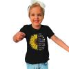 AIMAOMI Baby Girl Clothes Outfit Flower Print Short Sleeve T Shirts Tops Toddler Summer Shorts Set (Black, 2-4 Years) view 2