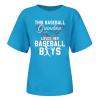 NineFit Basics Womens 2024 T Shirt This Baseball Grandma Loves Her Baseball Boys Tops Grandma Baseball T-Shirts Funny Mothers Day Shirt Mommy Shirts Loose Comfy Cute Print Blouse Tops Blue, 3X-Large view 2