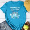NineFit Basics Womens 2024 T Shirt This Baseball Grandma Loves Her Baseball Boys Tops Grandma Baseball T-Shirts Funny Mothers Day Shirt Mommy Shirts Loose Comfy Cute Print Blouse Tops Blue, 3X-Large view 4