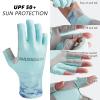 BASSDASH ALTIMATE UPF 50+ Womens Fishing Gloves UV Sun Protection Fingerless Gloves for Kayaking Paddling Hiking Cycling Driving Shooting Training view 2