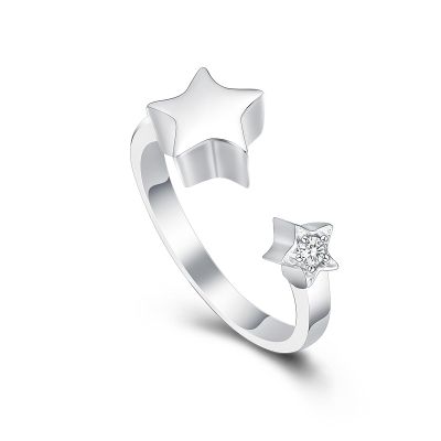 QGJNSGC Urn Ring for Ashes Star Memorial Cremation Jewelry Bereavement Stainless Steel Keepsake Urn Ring Ash for Men Women Gifts (Silver-9#)