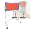 YLQFGUVWK Table Tennis Rebound Board Self-Training Equipment Table Tennis Rebound Machine Indoor Training Equipment Sturdy Steel Frame and Wheels (Standing Tabletop Double Bracket) view 1