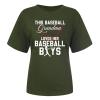 NineFit Basics Womens 2024 T Shirt This Baseball Grandma Loves Her Baseball Boys Tops Grandma Baseball T-Shirts Funny Mothers Day Shirt Mommy Shirts Loose Comfy Cute Print Blouse Tops, 3X-Large view 2