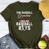 NineFit Basics Womens 2024 T Shirt This Baseball Grandma Loves Her Baseball Boys Tops Grandma Baseball T-Shirts Funny Mothers Day Shirt Mommy Shirts Loose Comfy Cute Print Blouse Tops, 3X-Large view 4