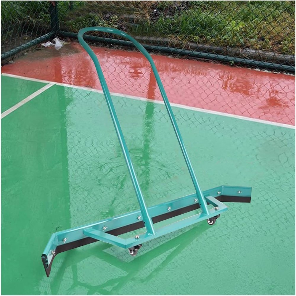 ELEFOCUS Squeegee to Remove Water, Basketball Court Portable Floor Surface Water Pusher, Tennis Court Dryer Rain Shuttle Tool(Color:Green)