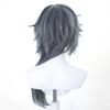 SCORRO Shiina Niki Cosplay Wig, Long Gray Blue Mixed Ponytail Wigs, Anime Game Ensemble Stars Men Costume Replacement Wigs Hair Cos Cute Wig for Party Carnival Comic Exhibition view 4