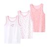 BGMINGYI Pack of 3 Baby Girls Tank Tops Toddler Boys Sleeveless Undershirts Unisex Kids Summer Athletic Vest (US, Age, 12 Years, 14 Years, Cake-Pink & White) view 1