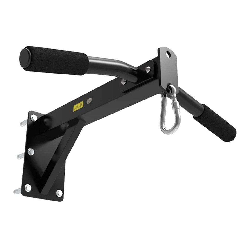 Wall Mounted Pull Up Bar Heavy Boxing Bag Wall Mounted Hanger Heavy Boxing Bag Mounting Bracket for Home Gym Fitness Training (Color: Black,Size: 554022cm)