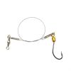 Fishing Hooks 5 Pcs Fishing Leader Wires Anti-Bite Stainless Steel Wire Leader Fishing Rigs Hooks Line Tackle Tool Fish Accessories Fishing Tool Kit Fishing Supplies (Color : Small, Size : N16) view 3